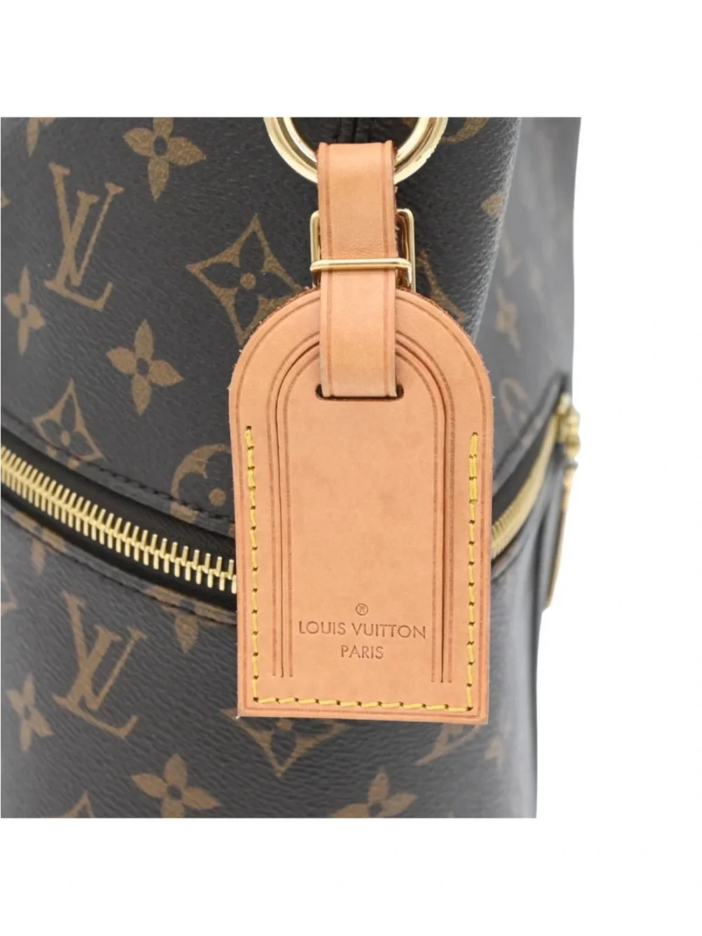 Louis Vuitton Monogram Melie Hobo Bucket Shoulder Bag with Natural Vachetta Trim
